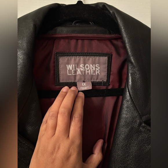 Vintage Wilsons Leather Black Qtr Trench Coat With Belt Womens 1X ๐ค๐ - Picture 4 of 10